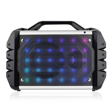 Universal Boombox Bluetooth Neon Colored Speaker In Black