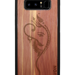 Slim Wooden Phone Case (Black) | Yoga Ganesha