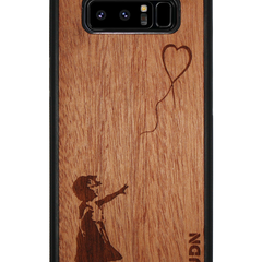 Slim Wooden Phone Case | Banksy Girl With a Balloon