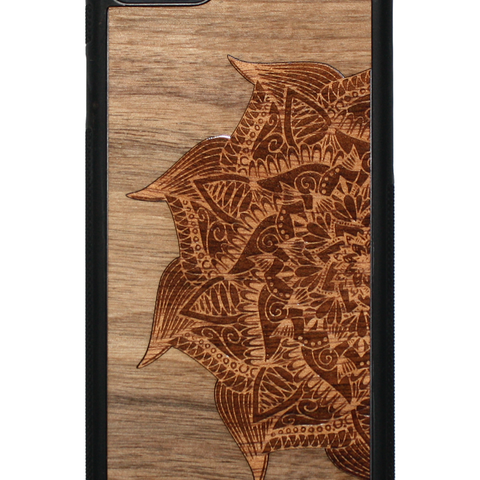 Slim Wooden Phone Case | Mandala