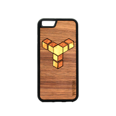 Slim Wooden Phone Case | Custom Geometric Inlay