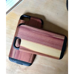 Ultra-Slim Wooden iPhone 8 Charging Battery Case