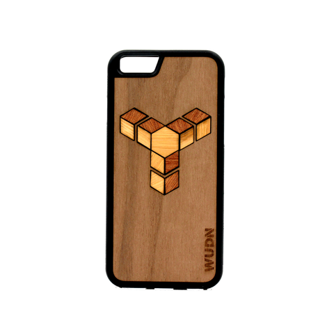 Slim Wooden Phone Case | Custom Geometric Inlay
