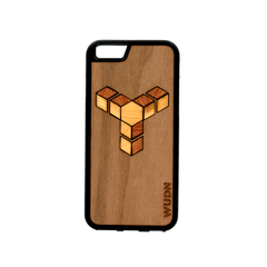 Slim Wooden Phone Case | Custom Geometric Inlay