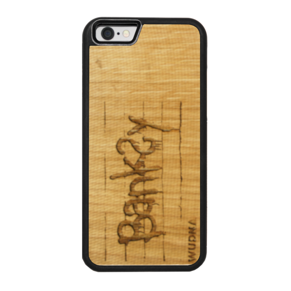 Slim Wooden Phone Case | Banksy Tag